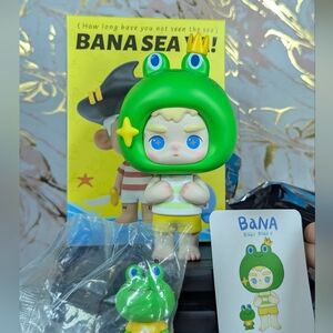 Bana Bana Monkey Boy Blind Box Figure Frog Hat with Frog Friend New